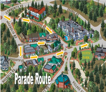 Pinehurst, NC St. Patrick's Day Parade route