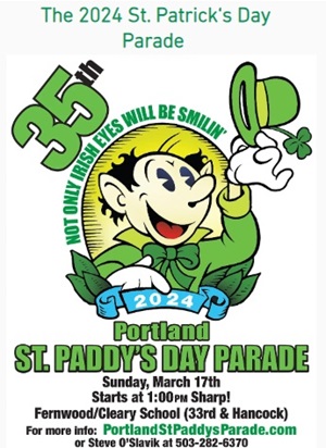 Portland  st. patrick's day parade 2024